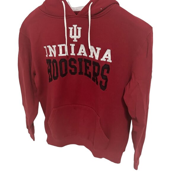 Indiana Hoosiers Pullover Sweatshirt Mens Size Medium Embroidered Red Colosseum - Picture 2 of 7